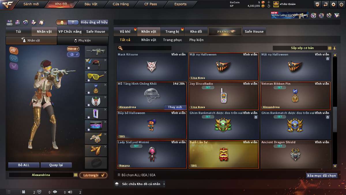 shop acc cf uy tin gia re